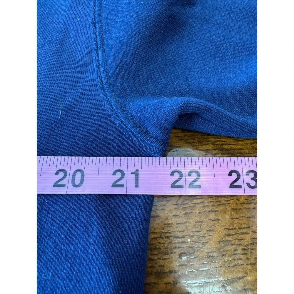 Vintage Russell Athletic Navy Sweatshirt Mens Medium Blue Graphic Military 90s‎ - Picture 6 of 8